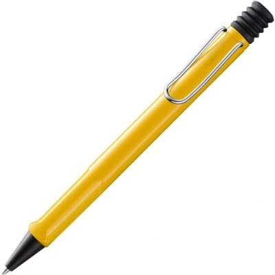 Afbeelding van LAMY safari yellow Balpen met ergonomische greep &amp; lijndikte M voor aangenaam lang schrijven gemaakt van robuust ASA kunststof inclusief grote vulling 16 in blauw