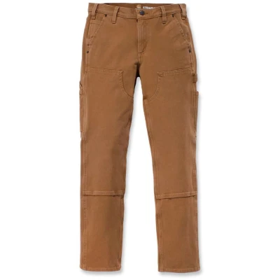 Afbeelding van Broek Carhartt Women Stretch Twill Double Front Trousers Brown 12