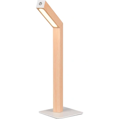 Afbeelding van REALITY SKIP Tafellamp Hout element incl. 1x SMD 2 W AAN/UIT touch Sensor dimmer USB aansluiting Oplaadbaar Snoerloos