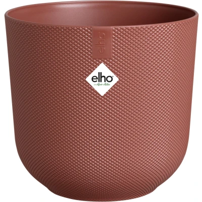 Afbeelding van Elho Jazz Rond 30 Bloempot voor Binnen Woondecoratie van 100% Gereycled Plastic Ø 29.5 x H 27.5 cm Toscaans Rood
