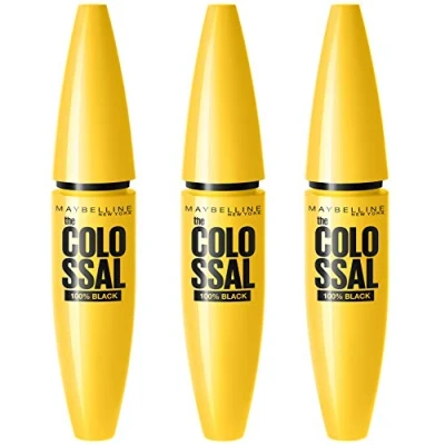 Afbeelding van Maybelline New York Mascara Volum&#039; Express, The Colossal, 100% zwart, 3 x 10,7 ml