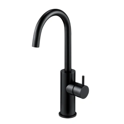 Afbeelding van Waterevolution Flow wastafelkraan hoog model mat zwart T1121FPR