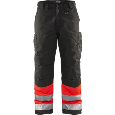 Afbeelding van Blaklader Winterwerkbroek High Vis 1862 1811 Rood/Zwart D88