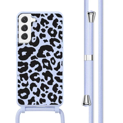 Afbeelding van Samsung Galaxy S22 Hoesje Siliconen en TPU (zacht) imoshion Softcase/Koordhoesje/Backcover Animal Lila Telefoonhoesje