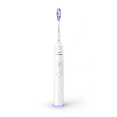 Afbeelding van Philips Sonicare 7100 elektrische tandenborstel, sonische tandenborstel met app, 4 poetsstanden en 3 intensiteitsniveaus, drukwaarschuwing, EasyStart, SmartTimer BrushPacer, wit, model HX7420/02