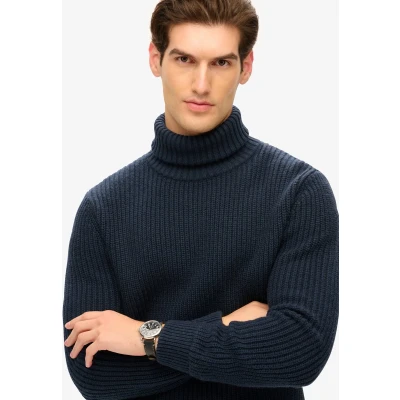 Afbeelding van Superdry ROLL NECK Trui, Heren, Maat: Medium, Merchant navy