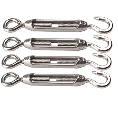 Afbeelding van VEDA® 4x Heavy Duty 304 roestvrij staal Spanschroef Zeef M4 Haak Oog Draad Spanner