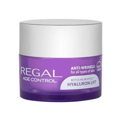 Afbeelding van Regal Age Control Nachtcrème Anti Rimpel Botox Effect &amp; Hyaluron Lifting Voor Vrouwen 45ML