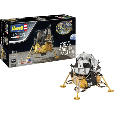 Afbeelding van 1:48 Revell 03701 Apollo 11 Lunar Module Eagle Geschenkset Plastic Modelbouwpakket