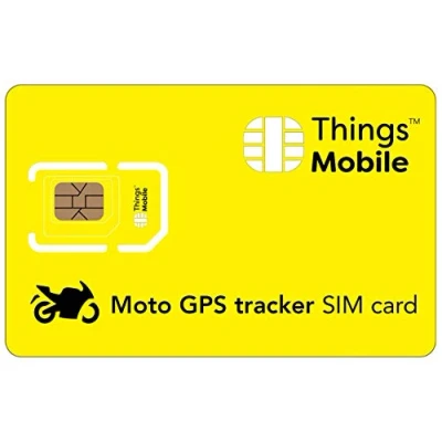 Afbeelding van Simkaart voor motorfiets, GPS, Tracker Things Mobile met wereldwijde dekking en GSM/2G/3G/4G LTE multi operatornetwerk, zonder vaste kosten, vervaldatum concurrerende incl. 10