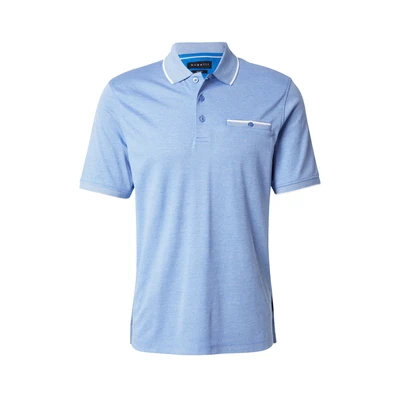 Afbeelding van bugatti Poloshirt voor heren, borstzak, korte mouwen, moderne pasvorm, 340 blauwgrijs, XXL