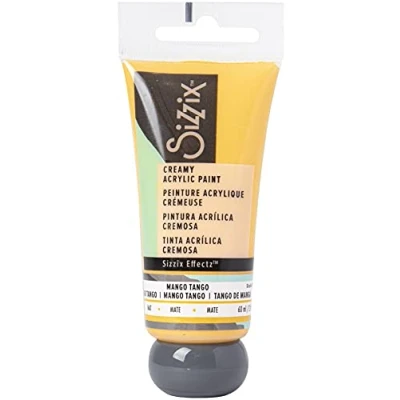 Afbeelding van Sizzix Creamy Matte Acrylic Paint Mango Tango 60ml (664554) (DISCONTINUED)