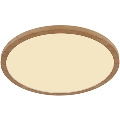 Afbeelding van Sapana Plafondlamp IP44 d: 29,5cm 1600lm houtlook Modern Globo
