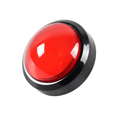 Afbeelding van EG STARTS 4 Inch 100mm Big Dome 12V LED Verlichte Drukknoppen Met Microschakelaar Voor Arcade Machine Video Games Onderdelen (Rood)