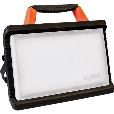 Afbeelding van LUMX GALAXY RECHARGEABLE werflamp 2000 lumen met geïntegreerde accu zwart/oranje LM 32230