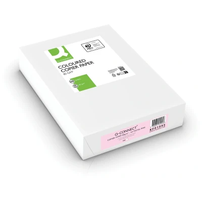 Afbeelding van gekleurd kopieerpapier A4 80 gram 500vel roze
