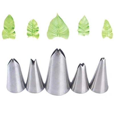 Afbeelding van DUORUI 5Pcs Icing Piping Nozzle Tips Cream Cake Decorating Cupcake Fondant Rvs Blad Vorm