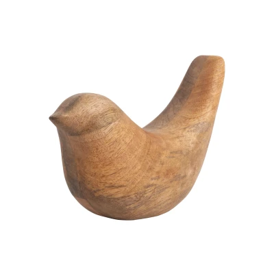 Afbeelding van Present Time Statue vogel 13x18.5cm mango hout