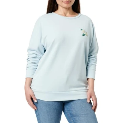 Afbeelding van Key Largo WSW Sorrento Round Sweater, Dames, Maat: Large, Light blue