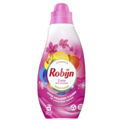 Afbeelding van Robijn Klein &amp; Krachtig Color Wasmiddel Pink Sensation 665ML