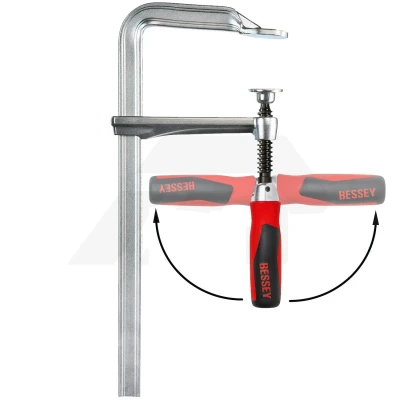 Afbeelding van Volledig stalen schroefklem Bessey GZ25KG Spanbreedte (max.): 250 mm Afm. werkbereik:120