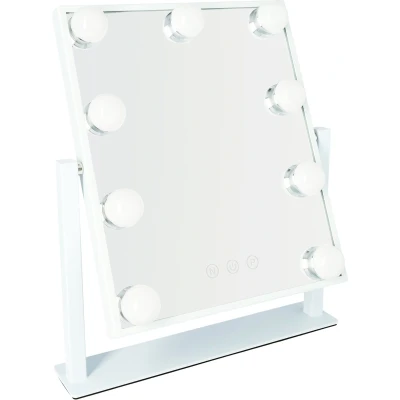 Afbeelding van LYVION Make up spiegel met led bulbs wit