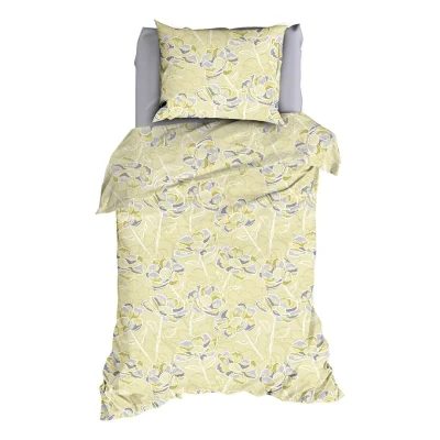 Afbeelding van Dekbedovertrek Satin d&#039;or Steffi Geelgroen Satijn 140 x 200 / 220 cm 1 Persoons