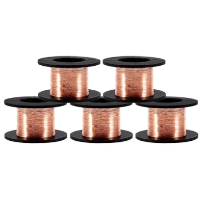 Afbeelding van 5 stuks 0,1 mm magneetkabel geëmailleerd koperdraad lasdraad, lengte 12 m
