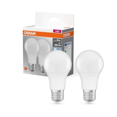 Afbeelding van OSRAM LED lamp Lampvoet: E27 Koel wit 4000 K 8,50 W mat BASE CLASSIC A [Energie efficiëntieklasse A+]