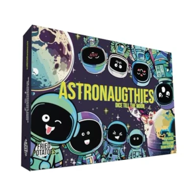Afbeelding van Astronaugthies: Dice To The Moon Engelstalig Dobbelspel Met Kaarten Het Spannendste Ruimteavontuur Op Dobbelstenen Kerstcadeau