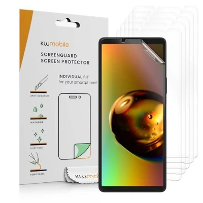 Afbeelding van kwmobile 6x screenprotectors geschikt voor Sony Xperia 10 VI beschermende folie smartphone