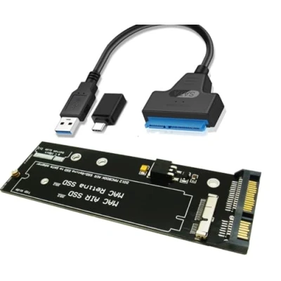Afbeelding van Sintech 7+17Pin to SATA Adapter with USB Cable,Compatible SSD from 2012 Year MacBook Air/PRO Retina