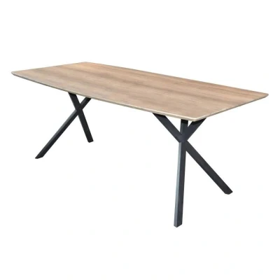 Afbeelding van Giga Meubel Eettafel Eiken Antiquewash Deens Ovaal 160cm