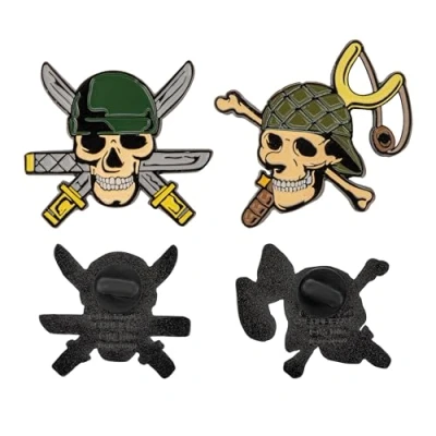 Afbeelding van Cinereplicas One Piece Set of 2 Zoro and Usopp Pins Official License