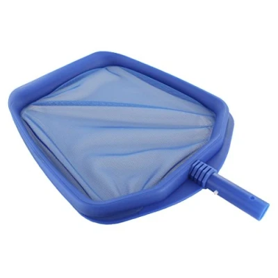 Afbeelding van Steinbach Eco zwembadreiniging bladschep, wit, opname voor telescoopstang Verstevigd. blauw