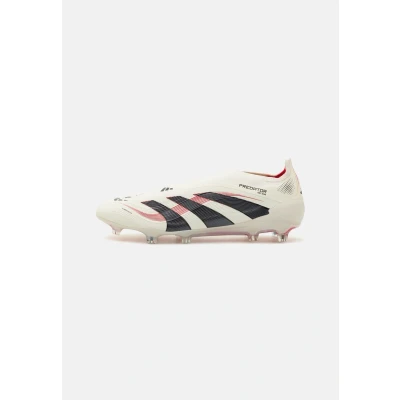 Afbeelding van adidas Performance Predator Elite Laceless FIRM Ground Voetbalschoenen met kunststof noppen, Heren, Maat: 43 1/3, Off white/core black/pure ruby
