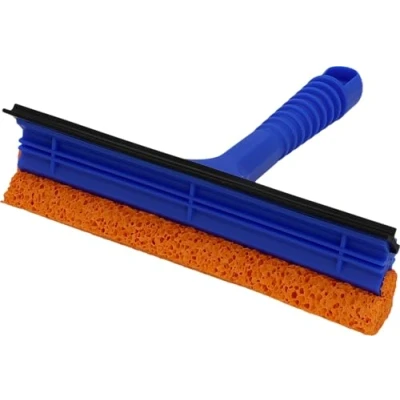 Afbeelding van NIGRIN Ruitenreiniger 200 x 205 mm, met aftreklip en rubberen spons, lengte: 21 cm, op kleur gesorteerd