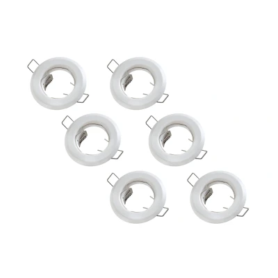 Afbeelding van Inbouwspot, Rond, Vast, Mat Wit, 6 Pack GU5.3 / MR16 Fitting (12V) Standaard