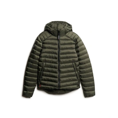 Afbeelding van Superdry Hooded FUJI Padded Winterjas, Heren, Maat: Large, Army khaki