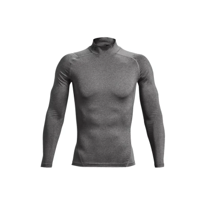 Afbeelding van Under Armour Langarm HG Compression MOCK Hemd, Heren, Maat: XS, Grau