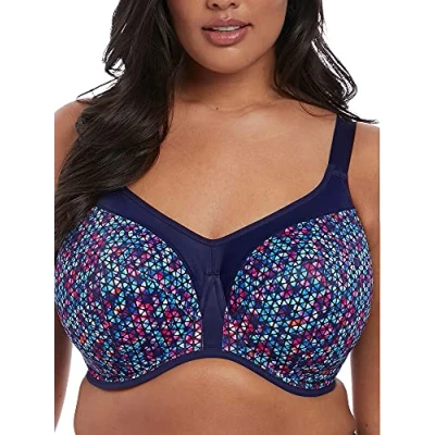 Afbeelding van Elomi Energise Grote maten sport bh Navy Geo 85D (EU)