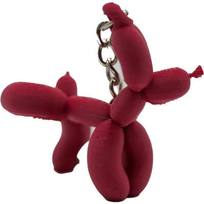 Afbeelding van Plassende ballon hond sleutelhanger Terracotta