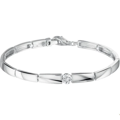 Afbeelding van Armband Zilver Choker Zirkonia 5,0 mm x 19 cm lang
