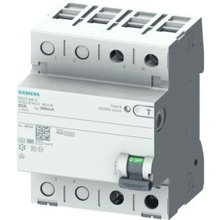 Afbeelding van Siemens Industry RNV_NA RCCB TYPE B 63/4 300MA 4MW /
