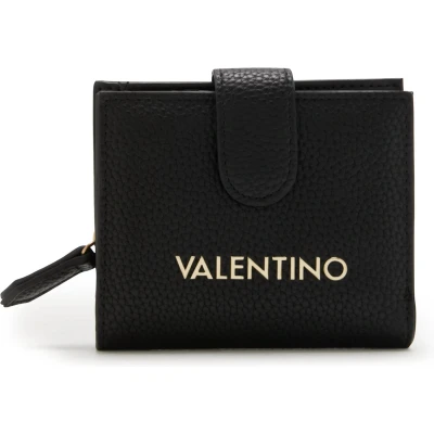 Afbeelding van Valentino Bags Druckknopf Portemonnee, Dames, Maat: One Size, Schwarz