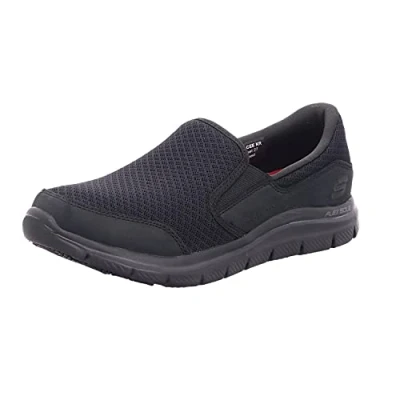Afbeelding van Skechers Cozard Slip On Sneakers voor dames, Zwart Mesh Nubuck Watervlekafstotend, 40 EU