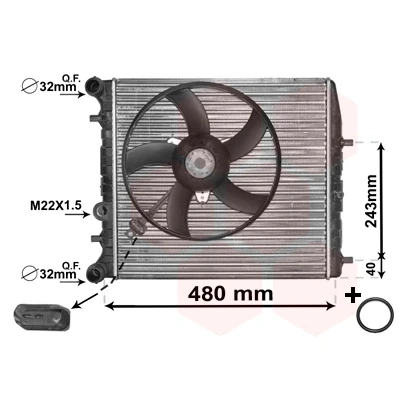 Afbeelding van Van Wezel Radiateur 76002013