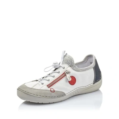 Afbeelding van Rieker L32p2 slip on sneakers voor dames, voorjaar/zomer, wit, 40 EU