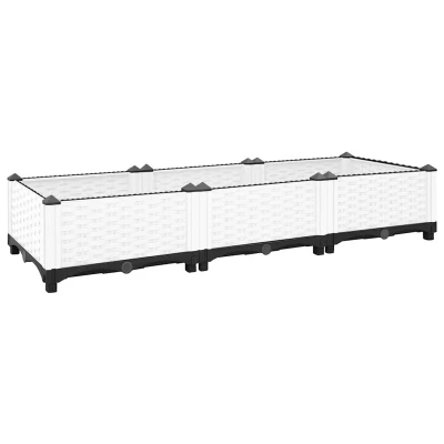 Afbeelding van vidaXL Plantenbak verhoogd 120x40x23 cm polypropeen