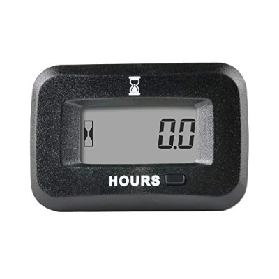 Afbeelding van Jayron Snap in lcd bedrijfsurenteller, AC/DC, 5 277 V, spanning, resetbare onderhoudsherinnering, waterdicht voor kleine motoren, zoals grasmaaiers, generator, luchtcompressor, motorfiets